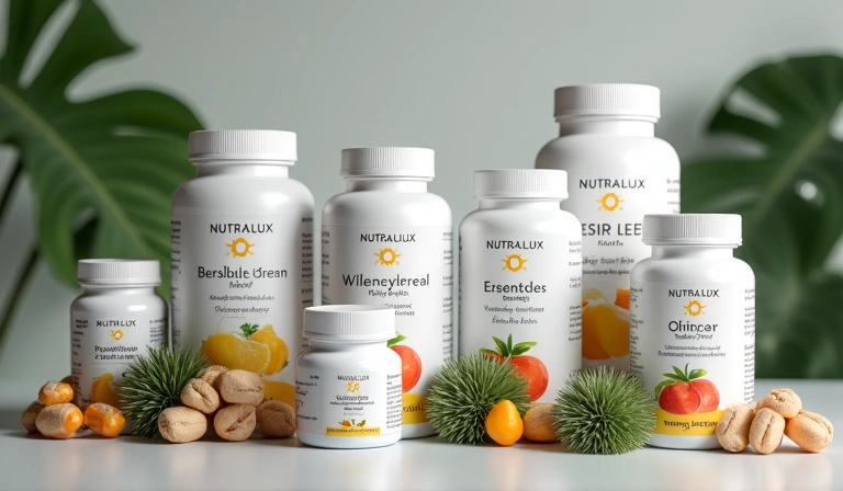 ภาพประกอบผลิตภัณฑ์เสริมอาหารคุณภาพสูงของ NutraLux